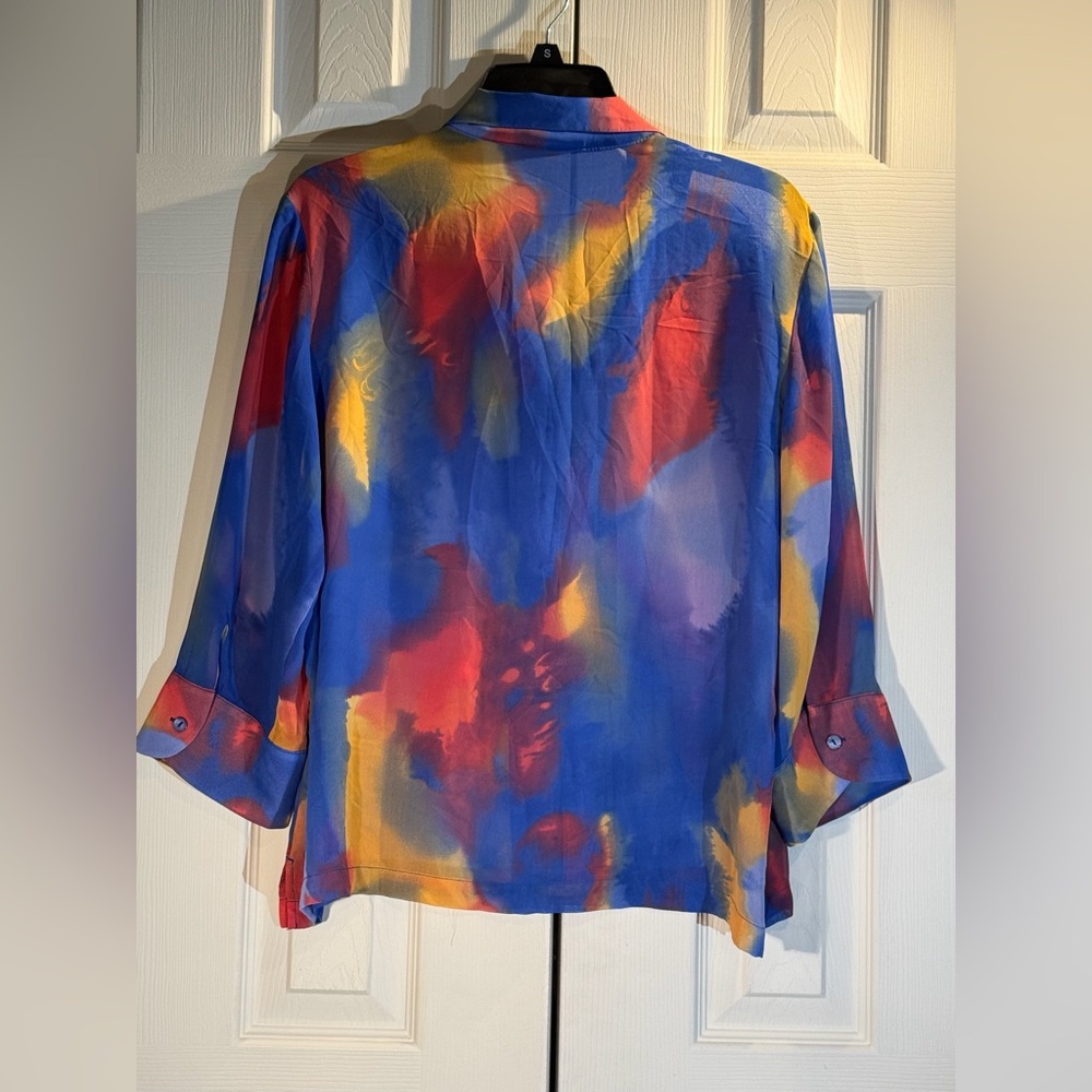 Colorful Abstract Women's Top - Picture 3 of 5
